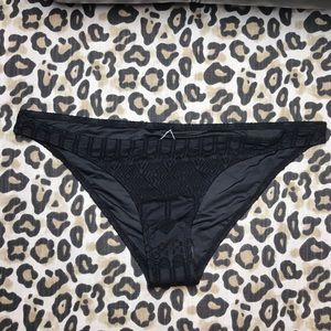Black Crochet Bikini Bottom